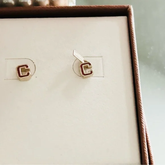 Coach Vintage C Gold Necklace and Earrings Set - Picture 8 of 9